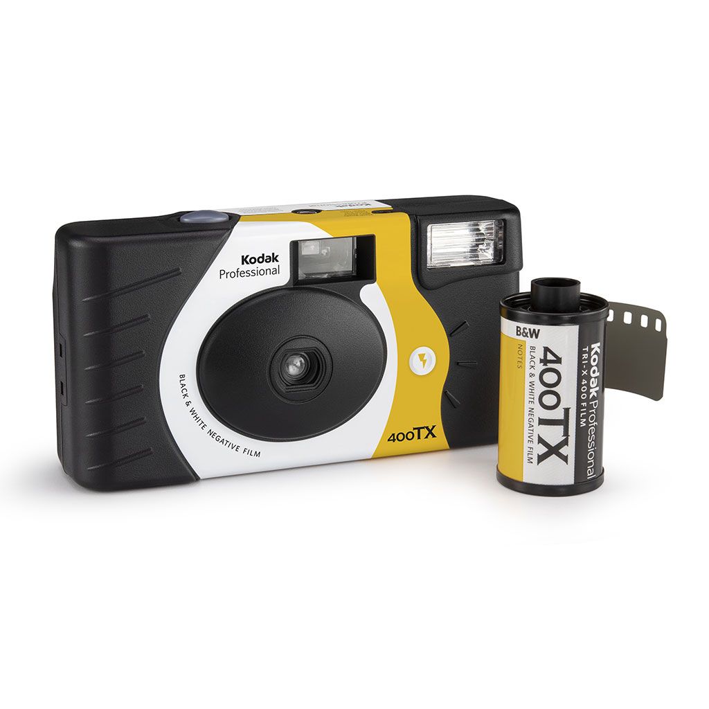 Kodak Professional 400TX B & W 단일 사용 카메라 용 새로운 27 사진 일회용 필름 카메라 (만료 날짜 2023-10)